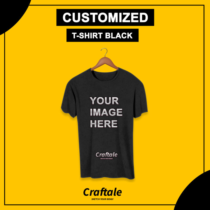 Customized%20Black%20T-Shirt%20with%20your%20Picture,%20Logo%20or%20Name%20%7C%20Black%20T-Shirt%20Print%20%7C%20Craftale%20-%20Image%202