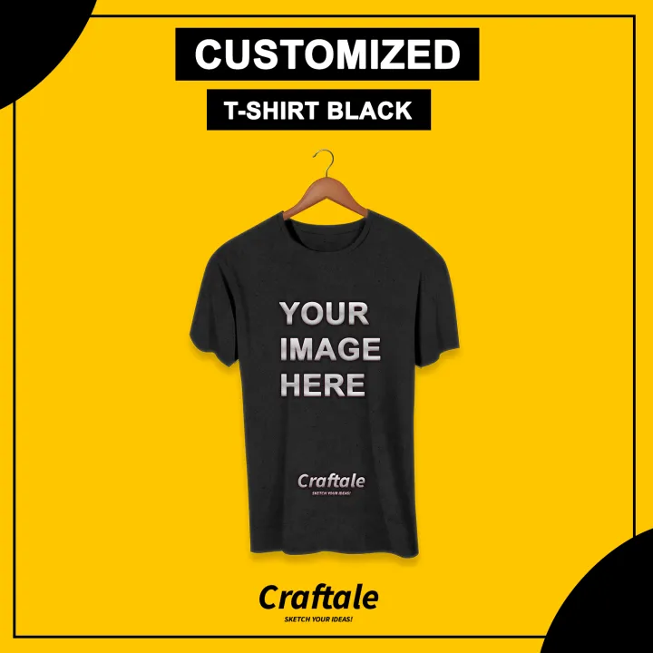 Customized%20Black%20T-Shirt%20with%20your%20Picture,%20Logo%20or%20Name%20%7C%20Black%20T-Shirt%20Print%20%7C%20Craftale%20-%20Image%202