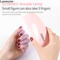 Lanmuiar6W Mini Nail Lamp UV LED Gel Polish Cured Pink White Nail Dryer Machine Portable USB Cable Home Nails Dry Tool for Gel Varnish. 