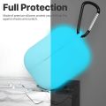 Migimi AirPods Pro Case, Armor Protective Silicone Cover Compatible with AirPods Pro (2019) Fluorescent Blue. 