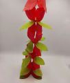 FLOWERS BAIL SHAPE CRAPE PAPER BANNER PACK OF 4 FLOWER BANNER IN MULTI COLOR. 