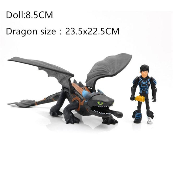 New Anime How to Train Your Dragon 3 Action Figure Fury Night Fury Toothless White Dragon Model Toys