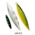 MeterMall Slow Flat Fall Jig, Luminous Vertical Jig, Artificial Lure Jig Fishing Lure, Speed Fast Jig Sea Fishing Jigging Spoon Lures, For Tuna Kingfish Bass Salmon 300g/400g/500g. 