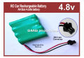 4.8v Rechargeable Battery Pack of AA Size 4 Cells for RC Cars, Toys  SM Connector. 