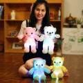 BE TOP Creative Light Up LED Teddy Bear Stuffed Animal Plush Toy Colorful Glowing Teddy Bear Gift for Kid Size:30cm. 