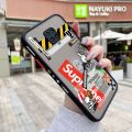 chenyyka For Redmi Note 9s Case Fashion Tide Brand Cool Boy Pattern Thin Side Square Edge Frosted Transparent Hard Phone Cases New Design Shockproof Silicone Casing Full Cover Camera Protection Softcase. 