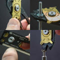 True utility Fixr 20 In 1 Multi Tool Gadget Fix Pocket Survive Key keychain Mini Multifunctional Carabiner Camp travel Hike Outdoor Ring. 