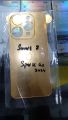 Infinix Smart 8 Trending Back Golden Glass Sheet With Camera Border For Excellent looking Full Shine like Mirror. 