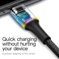 LED USB Type C Cable For Samsung S20 S21 Xiaomi POCO Fast Charging Wire Cord USB-C Charger Mobile Phone USBC Type-C Cable. 