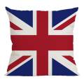 Union Jack Flag British Flag Pillow Case 45x45cm Cushion Cover Linen Home Decor. 
