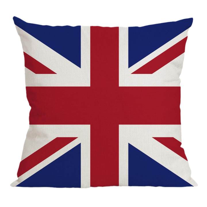 Union Jack Flag British Flag Pillow Case 45x45cm Cushion Cover Linen Home Decor