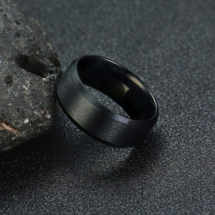 Stainless%20Steel%20Rings%20for%20Men%20Cool%20Simple%20Band%206MM%20Width/%20Black%20Ring%20/%20Silver%20Ring/%20Blue%20Ring%20/%20Gold%20Ring%20-%20Image%203