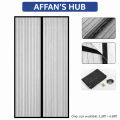 AFFAN'S Hub - Anti Mosquito Net - Size 100x210cm - Magnetic Mesh Curtain - Screen Door Curtain Net - Hands Free Anti Mosquito Curtain - Automatic Closing Door Mesh - Anti Insect Bug Fly Partition Striped Door Curtain only for wooden door - Size 100x210cm. 