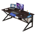 Computer Laptop Table Desk Workspace K/H-Shaped Table Engineered Wood Finish Study Table, for Home & Office with Powder Coating Frame. 