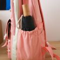 Rabify 17 Inches Canvas Material Multi Pieces Durable Imported Girl's Stylish Trendy Korean Style Bag Backpack for Girls University Bag College Backpack Set for Women School Bag. 