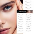 Natural-looking Eyelash Stickers Waterproof Eyelash Tattoo Stickers 8 Pairs/sheet Natural Soft Gentle False Lashes for Eye Makeup No Irritation. 