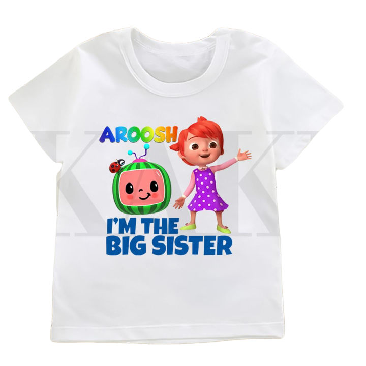 I'm The Big Sister Birthday Shirt - Personalized Cocomelon T-shirt