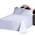 Wholesale Cloth Product Four-Piece Set Bed Sheet Dormitory Pure White Student Three-Piece Set White Bed Sheet Hotel Hotel Thickened. 