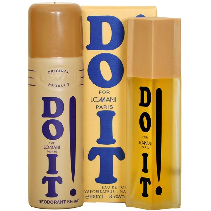 Pack of 2 - Lomani Do It Perfume & Deodorant For Men - 100 ml & 200 ml