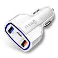 Car Charger 2 Port/3 Port 3.1A/7.0A/18W/35W Car Charger Fast 3.0 Qualcomm Dual USB Charger Fast Car Charger Adapter. 