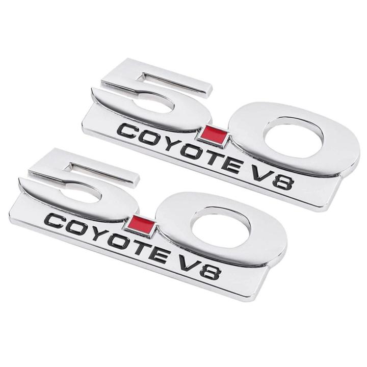 5.0 Coyote V8 Emblem for 11-14 Ford Mustang F150 Side Fender