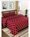 Bedsheet Flat Sheet Soft Microfiber Fabric Polycotton Printed Bed Sheet With Pillow Cover. 