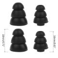 2Pair Headset Cover Ear Pads Earphone In-ear Buds Ear Tips Earbud Silicone Headphone Case Cushion for Shure E3C E3G E4C. 