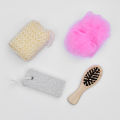 4 Pcs Bath Sponge Loofah Set- Bath Gift Spa Sets- Bath room Accessories Set. 