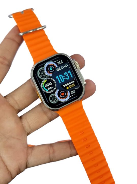 H900 smart watch – 10 in 1 – Ultra Smart Watch for Men Women – 2.3” Full Touch Large HD Display – 49mm 8 Straps    Smartwatch For Men and Women Ultra Watch