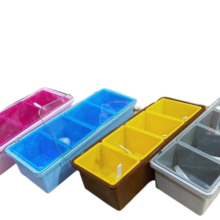 Kitchen%20Spice%20Rack%20Organizer%20with%20Spoons%20%7C%20Transparent%20Lid%20and%20Box%20%7C%204%20Pcs%20Detachable%20Spice%20Jars%20%7C%204%20Partitions%20Spices%20Box%20%7C%204%20Grid%20Space%20Jars%20%7C%204%20in%201%20Partitions%20Kitchen%20Seasoning%20Box%20%7C%20SJR%20Collections%20-%20Image%202
