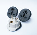 EU Plug Universal Travel Adapter Converter US AU UK To European Europe AC Two pin Multiplug Adapter White/Grey with Safety Shutter. 