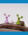 Cute Cartoon Snail Miniature Decor Fairy Garden. 