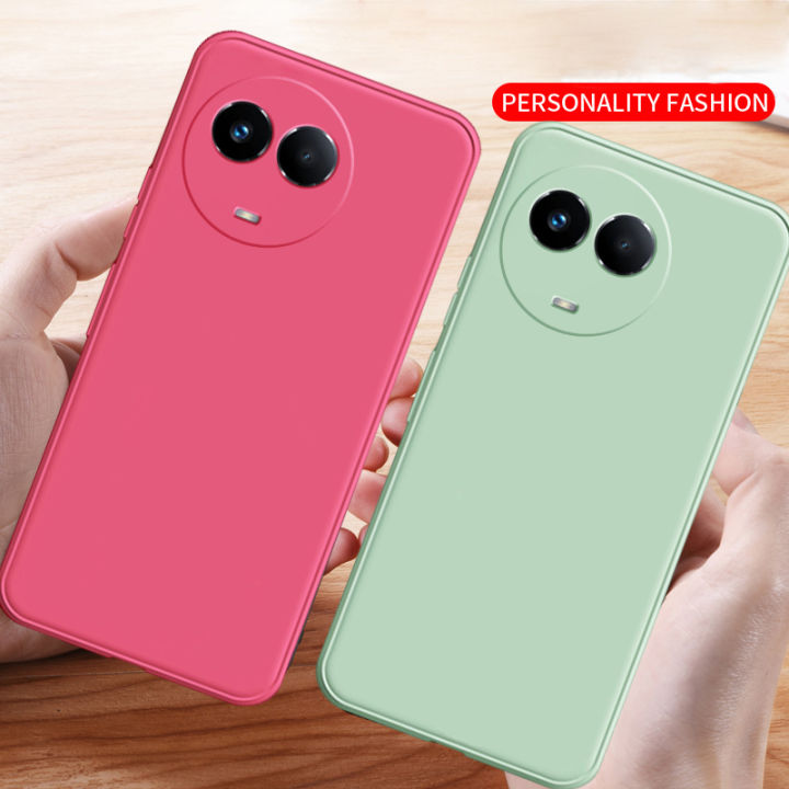 NORVIK%20for%20Realme%2011%205G%20/%20Realme%2011X%205G%20Phone%20Case%20Lens%20Protection%20Casing%20Solid%20Straight%20Edge%20Liquid%20Silicone%20Soft%20TPU%20Back%20Cover%20with%20Lanyard%20N26-D2%20-%20Image%202