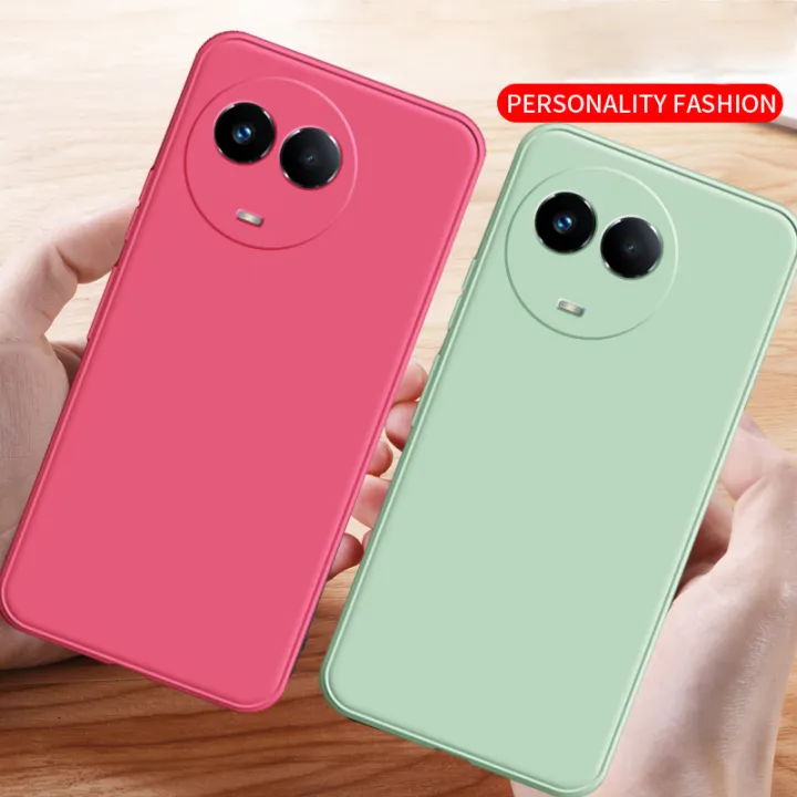 NORVIK%20for%20Realme%2011%205G%20/%20Realme%2011X%205G%20Phone%20Case%20Lens%20Protection%20Casing%20Solid%20Straight%20Edge%20Liquid%20Silicone%20Soft%20TPU%20Back%20Cover%20with%20Lanyard%20N26-D2%20-%20Image%202
