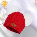 Children Hat Bib Gloves Set Cozy Winter Baby Hat Scarf Gloves Set with Plush Balls Solid Color Knitted Design for Extra Warmth Perfect Gift for Little One 3 Piece Set Knitting Hat Scarf Gloves Set. 
