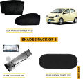 DAIHATSU MIRA 12 COMPLETE SHADES FOR CAR PACK OF 3 ,SIDES WINDOW SHADES 4PCS ,REAR WINDOW SHADE 1PC, WINDSCREEN SILVER SUN SHADE 1PC. 