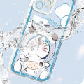 AMORVOR for iPhone 7 Plus 8 Plus Back Cover Cartoon Doraemon Crystal Case Camera Protection Transparent TPU Soft Phone Cases. 