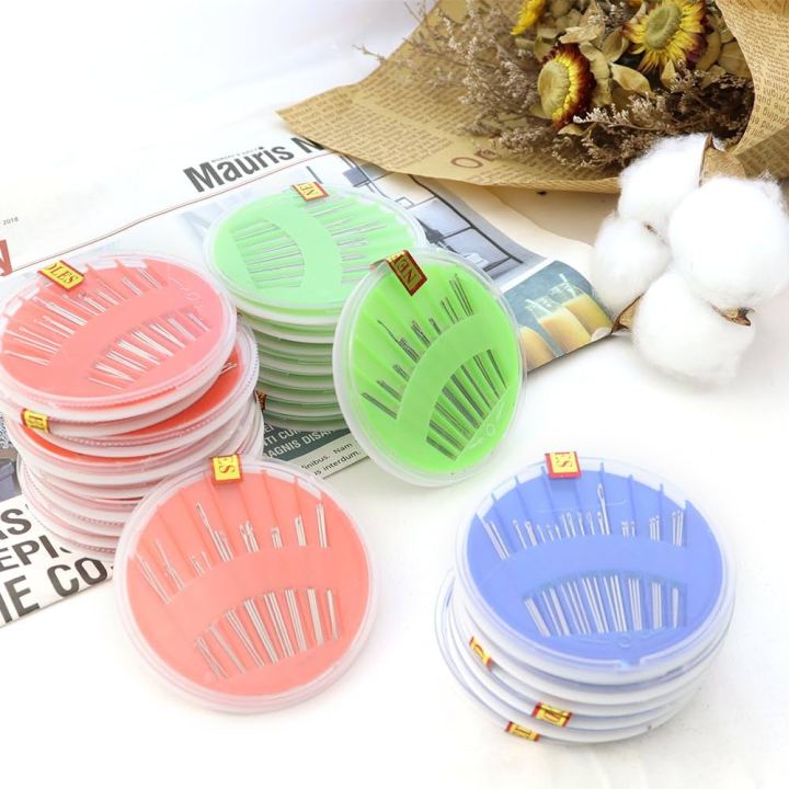 Pack of (25,pcs/1 Box) Premium Hand Sewing Needles, Sewing Needle Hand Work Sewing Needle Box Set Accessories for Handsewing Large Eye Stitching Needles for Sewing Repair Embroidery Needles