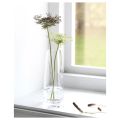 IKEA Vase Clear Glass Height 15 cm. 