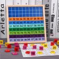 Baby 1-100 Numbers Match Wooden Blocks Puzzle Game Kids Early Educational Toy. 