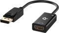 Rankie DisplayPort (DP) to HDMI Adapter, 4K Resolution Ready Converter with Audio (Black). 