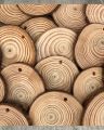 Natural Wood Slices (12 Pcs, 3–5 Inches) – Rustic DIY Craft Kit for Wedding Decor, Art Projects & Ornaments. 