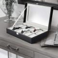6/10/12 Grids Watch Box PU Leather Watch Display Case Storage Box Organizer Watch Jewelry Display Box Gifts For Men/Women Unique Gifts DreamEmporium. 