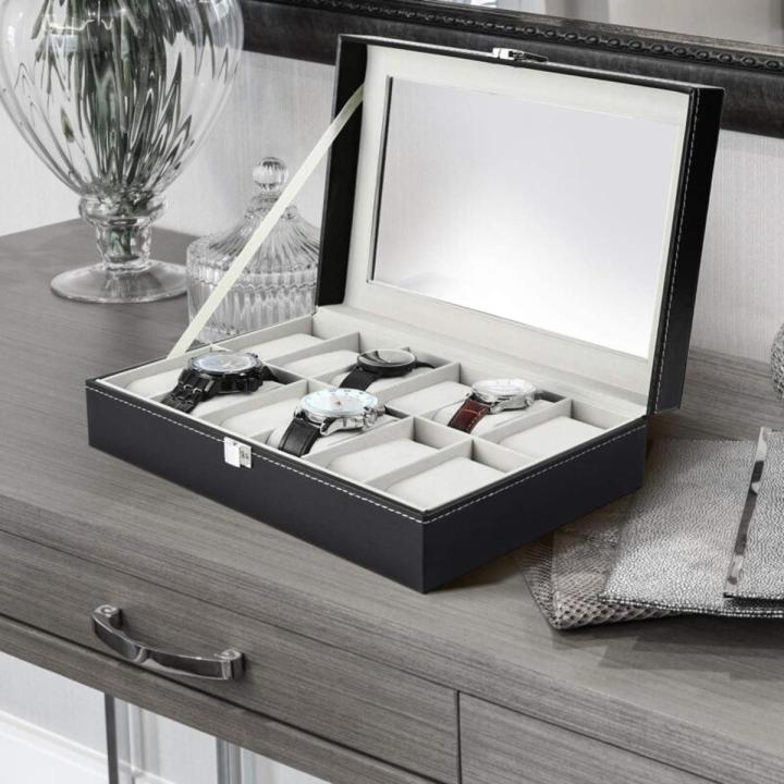 6/10/12%20Grids%20Watch%20Box%20PU%20Leather%20Watch%20Display%20Case%20Storage%20Box%20Organizer%20Watch%20Jewelry%20Display%20Box%20Gifts%20For%20Men/Women%20Unique%20Gifts%20DreamEmporium%20-%20Image%202