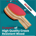 Professional Table Tennis Rackets and 3 Balls Set – 8500D | Table Tennis Rackets pack of 2 , Ping Pong Racket Pack with 3 Free Balls - Table tennis. 