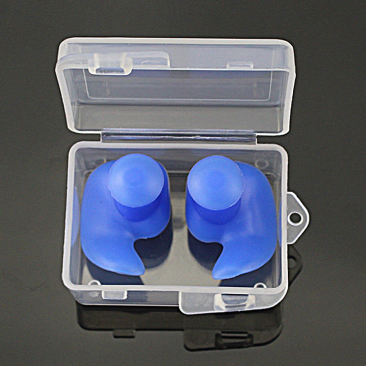 1Pair Durable Earplugs Classic Delicate Texture Waterproof Soft Earplugs Silicone Portable Ear Plugs Swimming Accessories Cologo