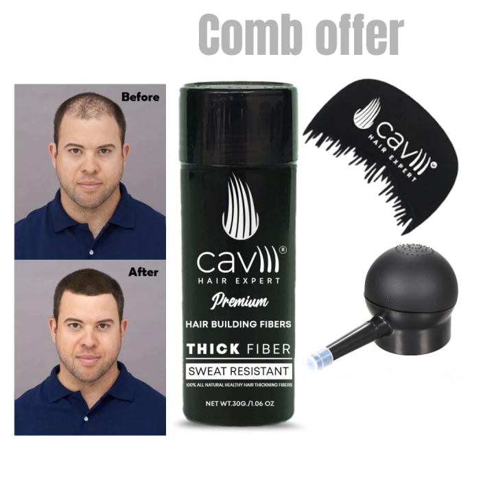 Caviii hair fibers 30g combo offer 3in1 better than toppik hair fibers