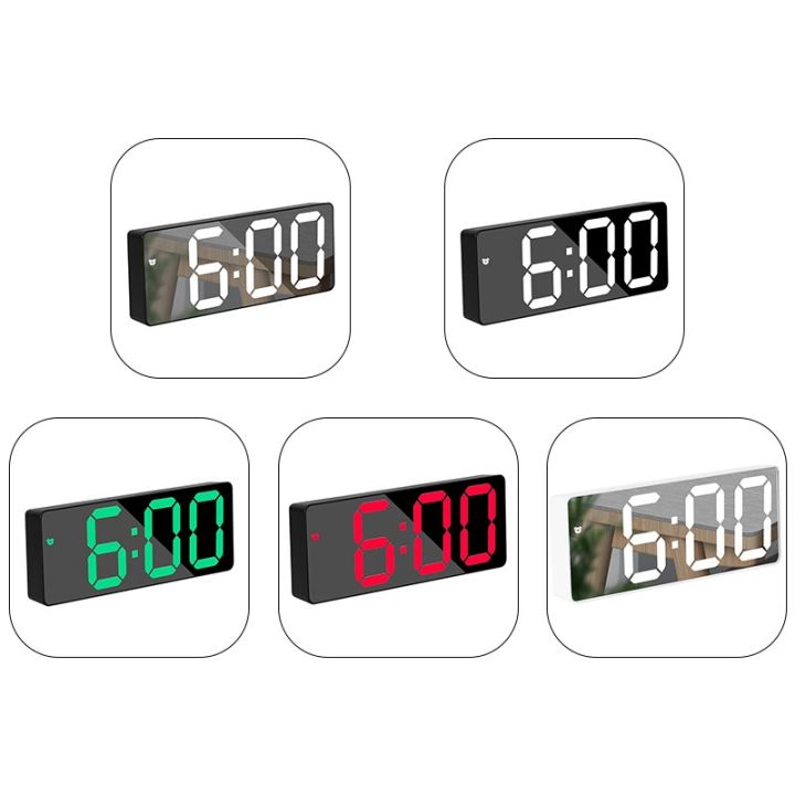 Clocks%20Digital%20Multi-Function%20Girls%20Side%20Table%20Makeup%20Mirror%20Smart%20Desk%20Clock%20For%20Room%20Bedside%20Student%20Alarm%20Timer%20-%20Image%204