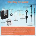 DIY Clock Hands,3 High Torque Long Shaft Quartz Clock Movement Mechanism Motor 5 Sets Kit Hands Replacement Accessories. 