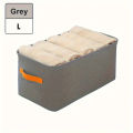 Foldable Cloth Storage Cubes Organizer with Handles Steel Frame Collapsible Clothes Organizer Storage Box for Wardrobe,Toys,Books,Saree, Shirts,and Blankets Storage Box (Grey Pink Green). 